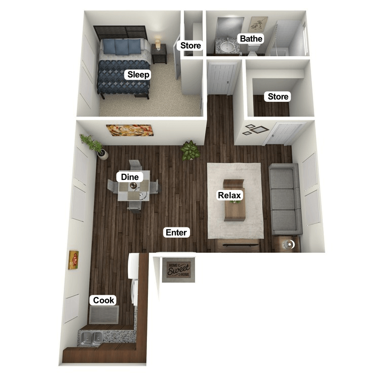 Floor plan image of Pete Anthony Flat