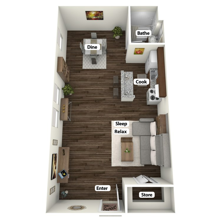 Floor plan image of Garden Studio