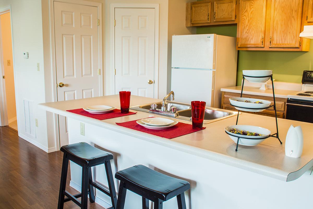 BREAKFAST BAR AND UPDATED LIGHTING