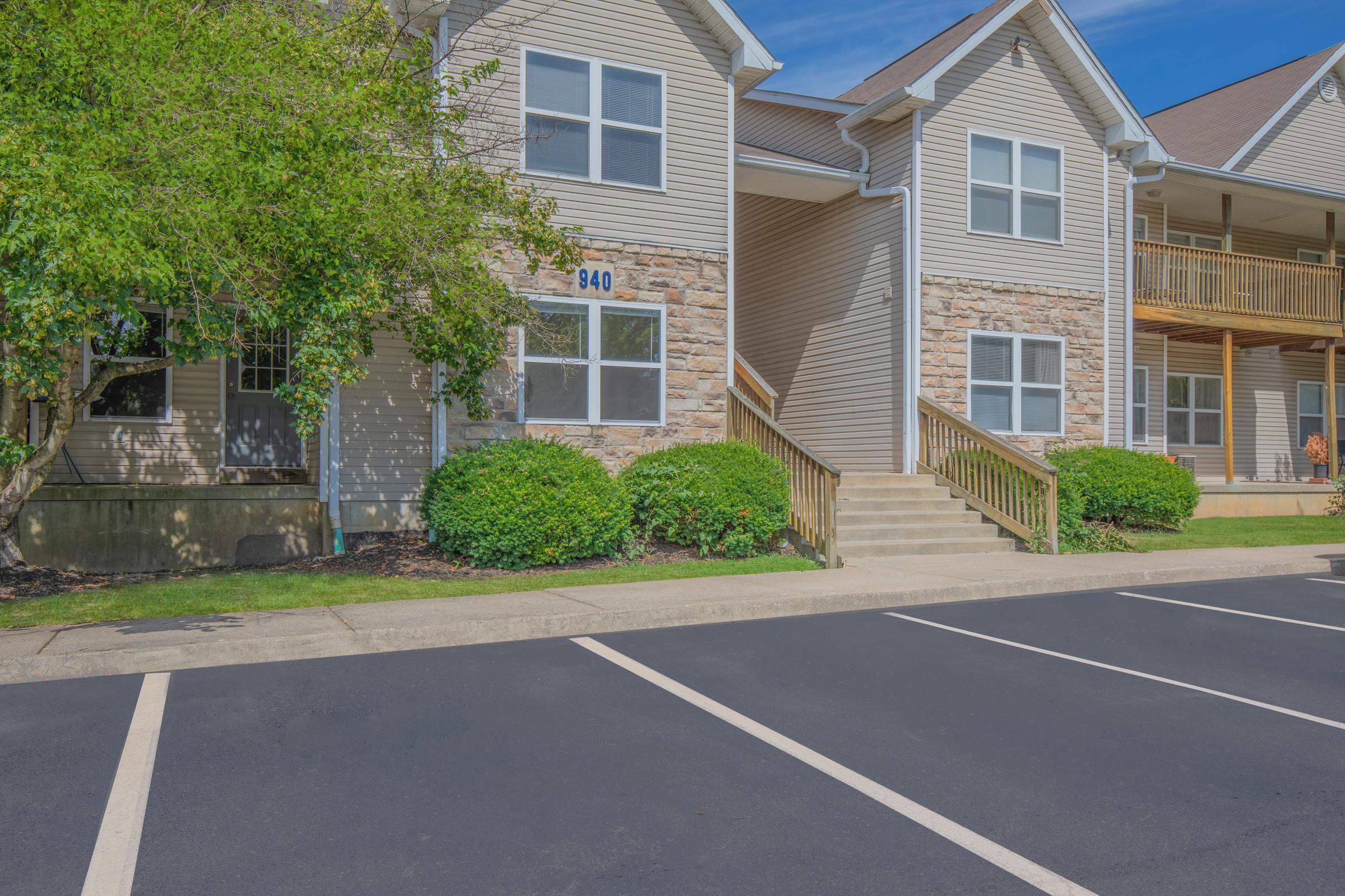 Parking lot and Entrance areas