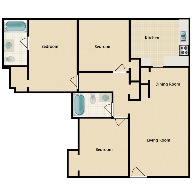 Floor plan image of Andy Jackson