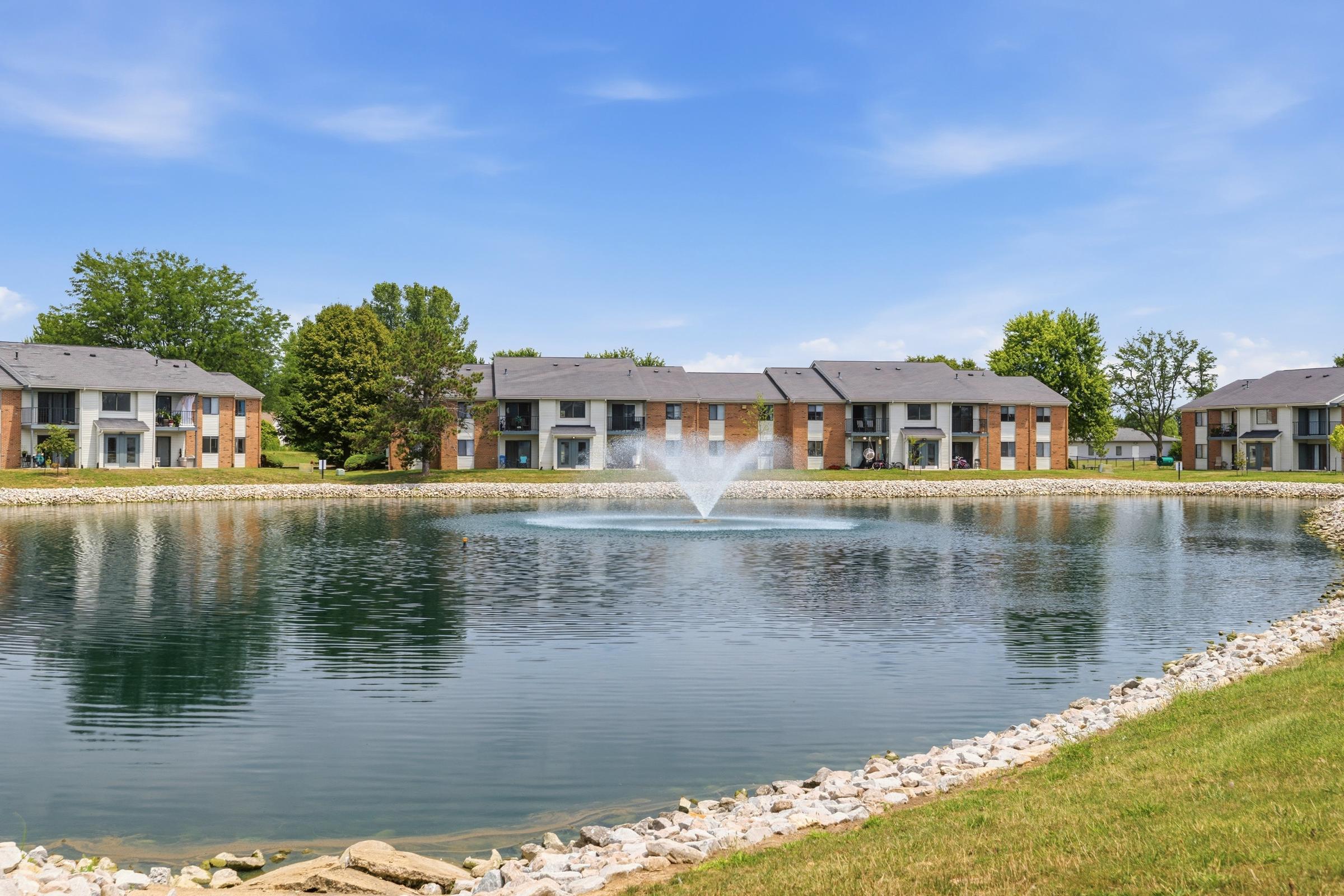 Lake with Fountain