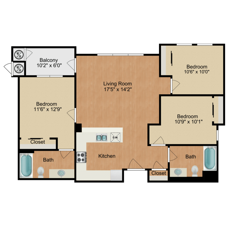 Unit C floor plan image