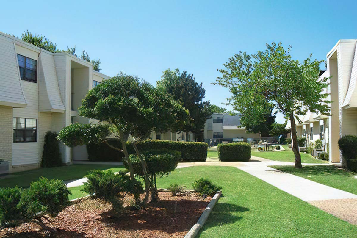 a large lawn in front of a house