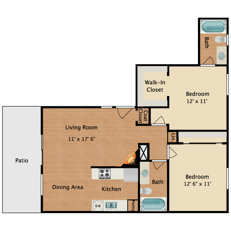 Floor plan image of Rousseau