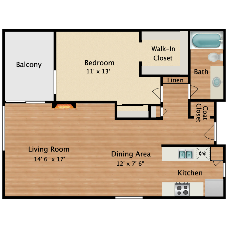 Floor plan image of Dali