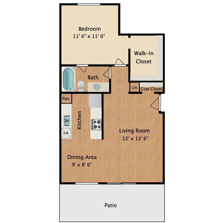 Floor plan image of Renoir