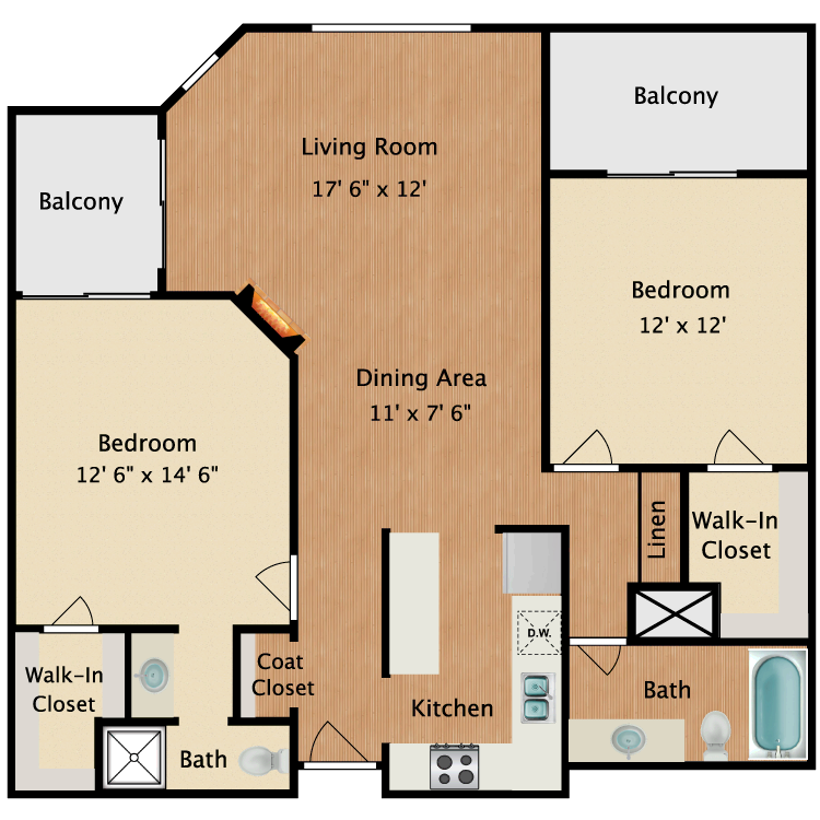 Floor plan image of Da Vinci