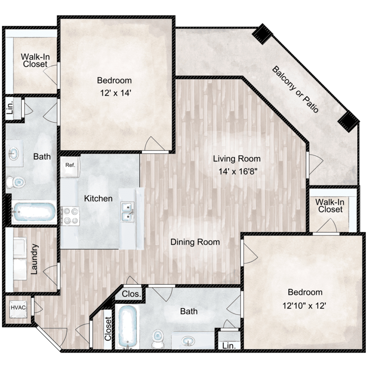Floor plan image of B2