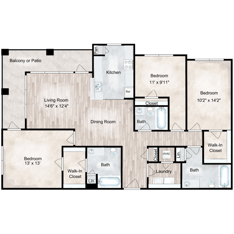 Floor plan image of C1