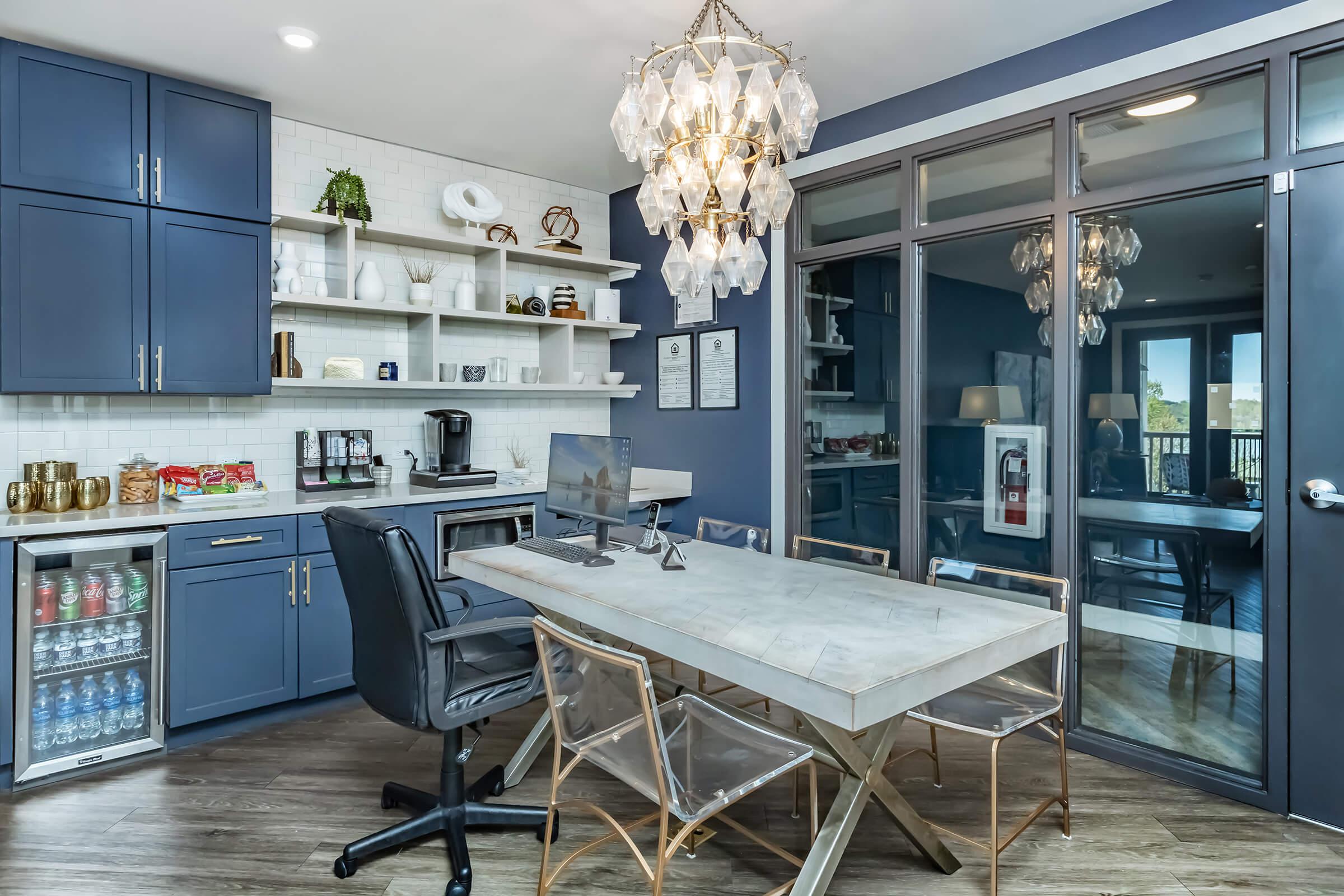 Elegant clubhouse kitchen at The Residence at Old Hickory Lake