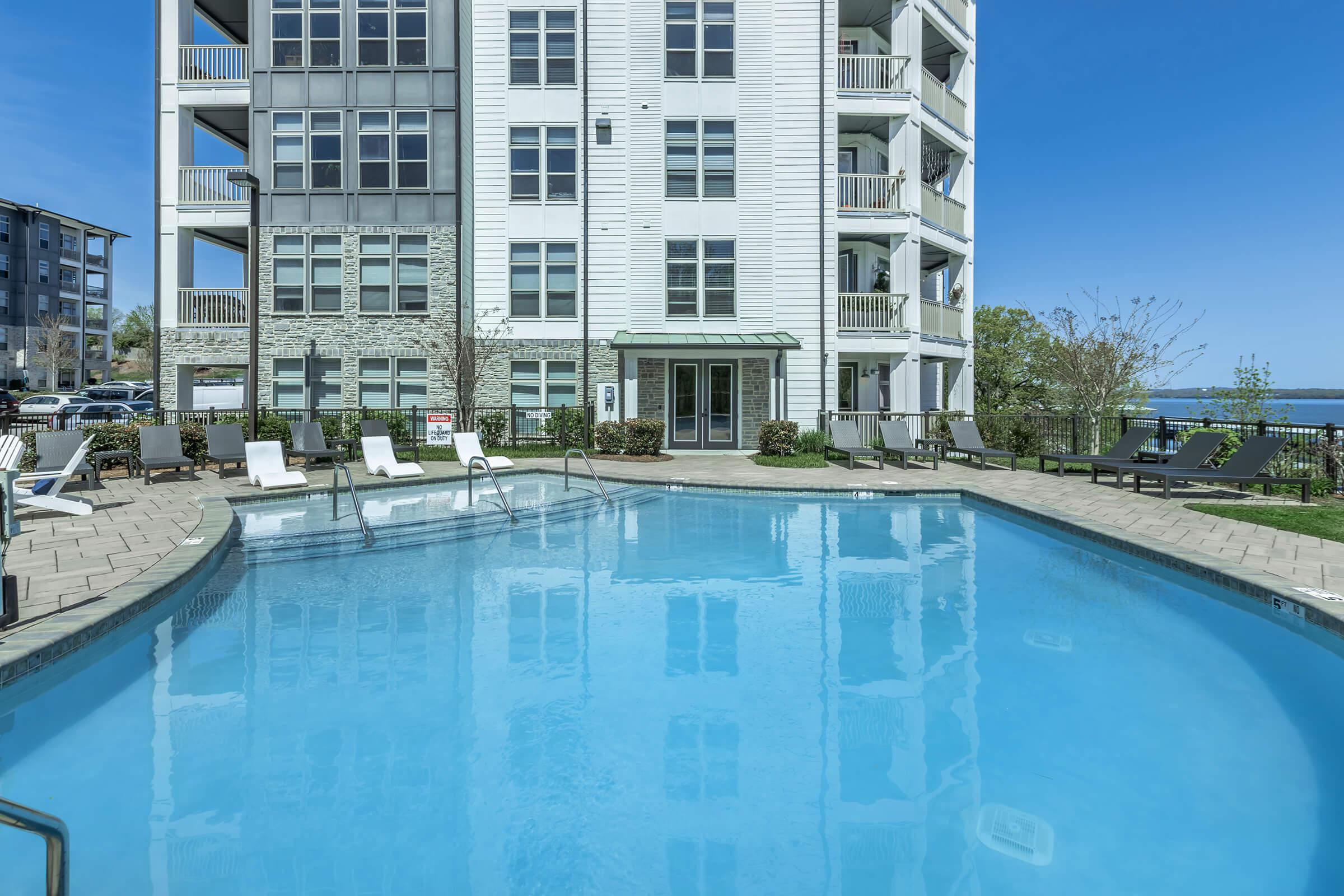 Make waves in the pool at The Residence at Old Hickory Lake