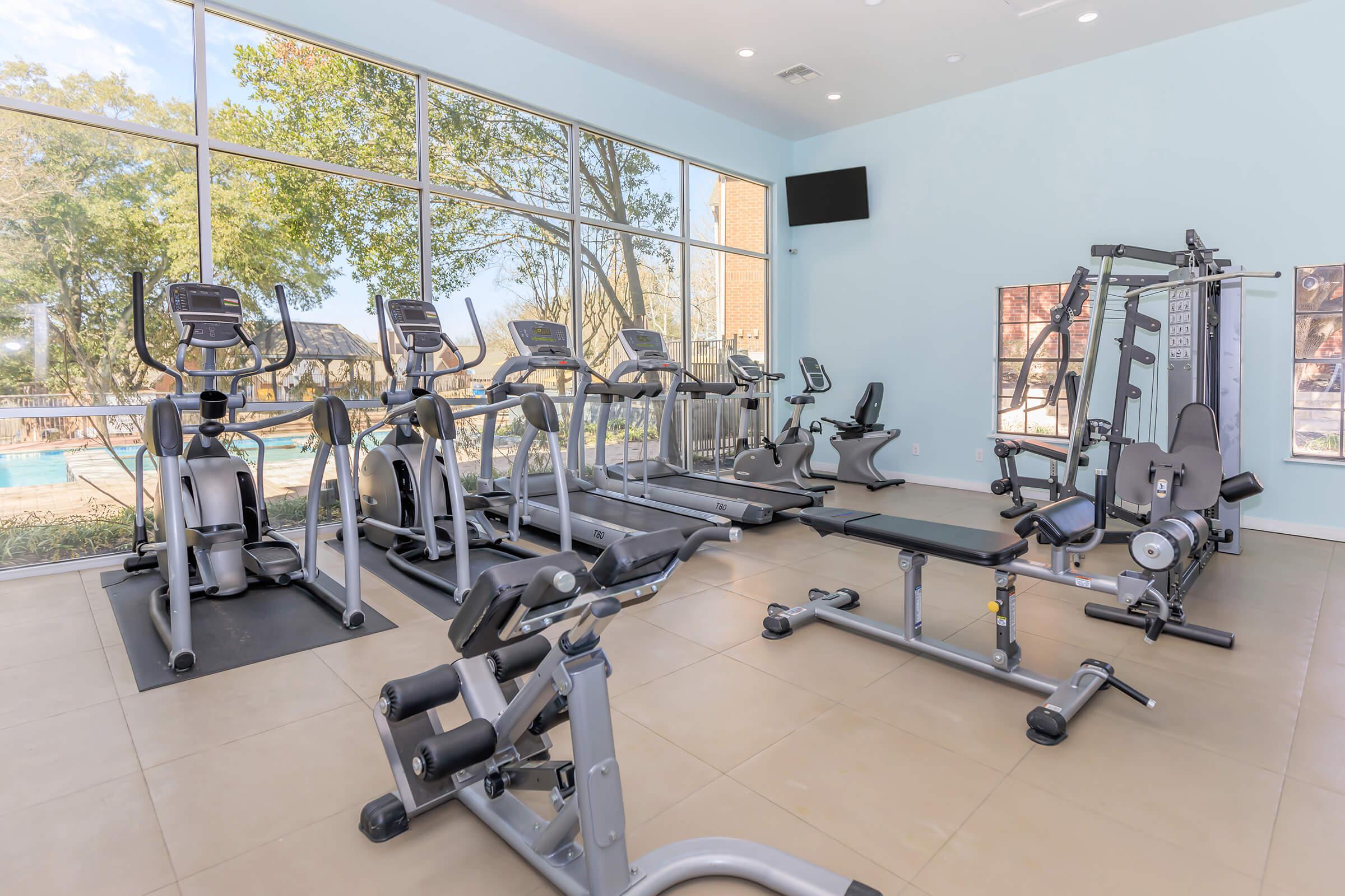 WORK OUT IN THE STATE-OF-THE-ART FITNESS CENTER