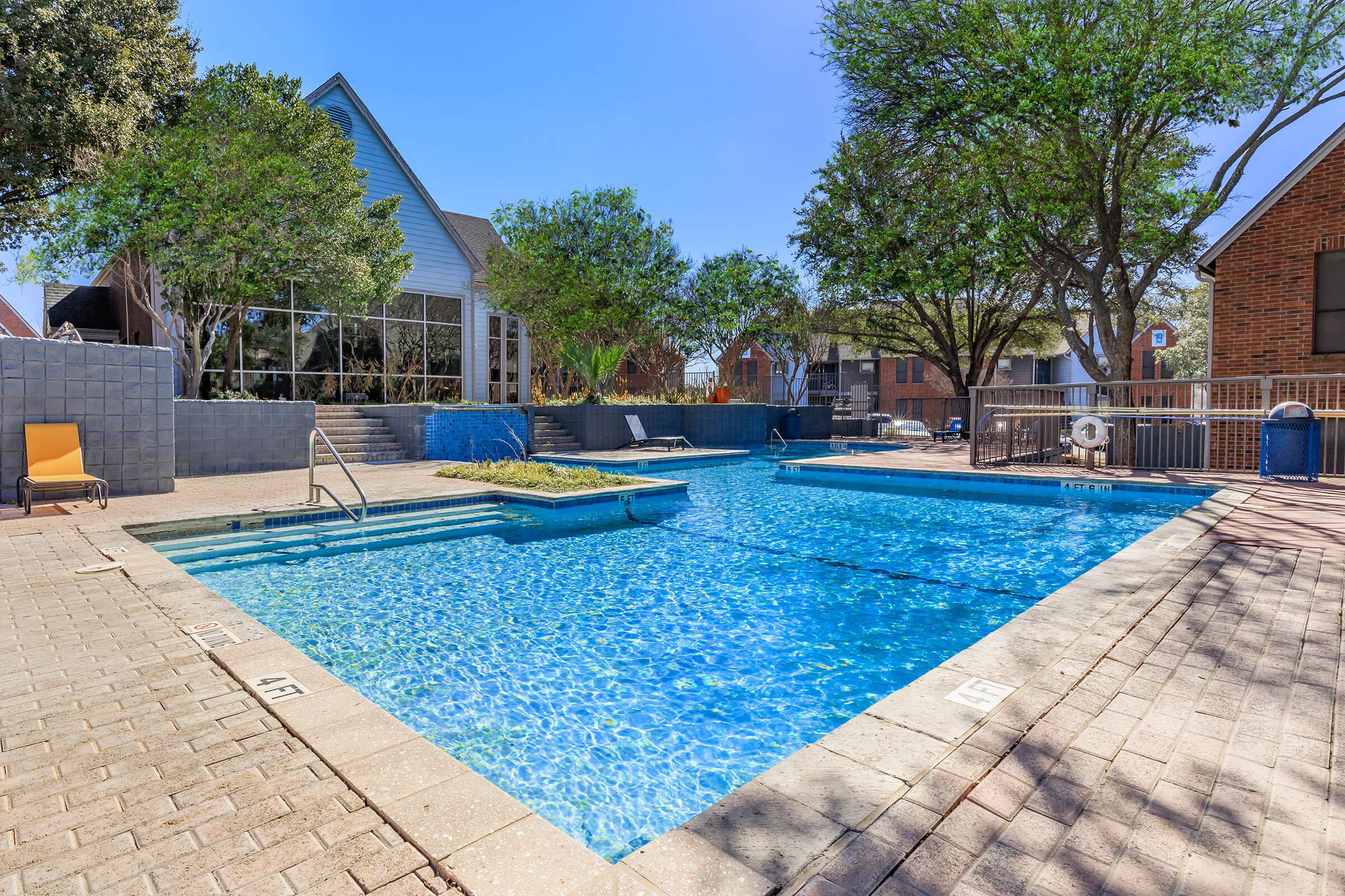 a large pool of water