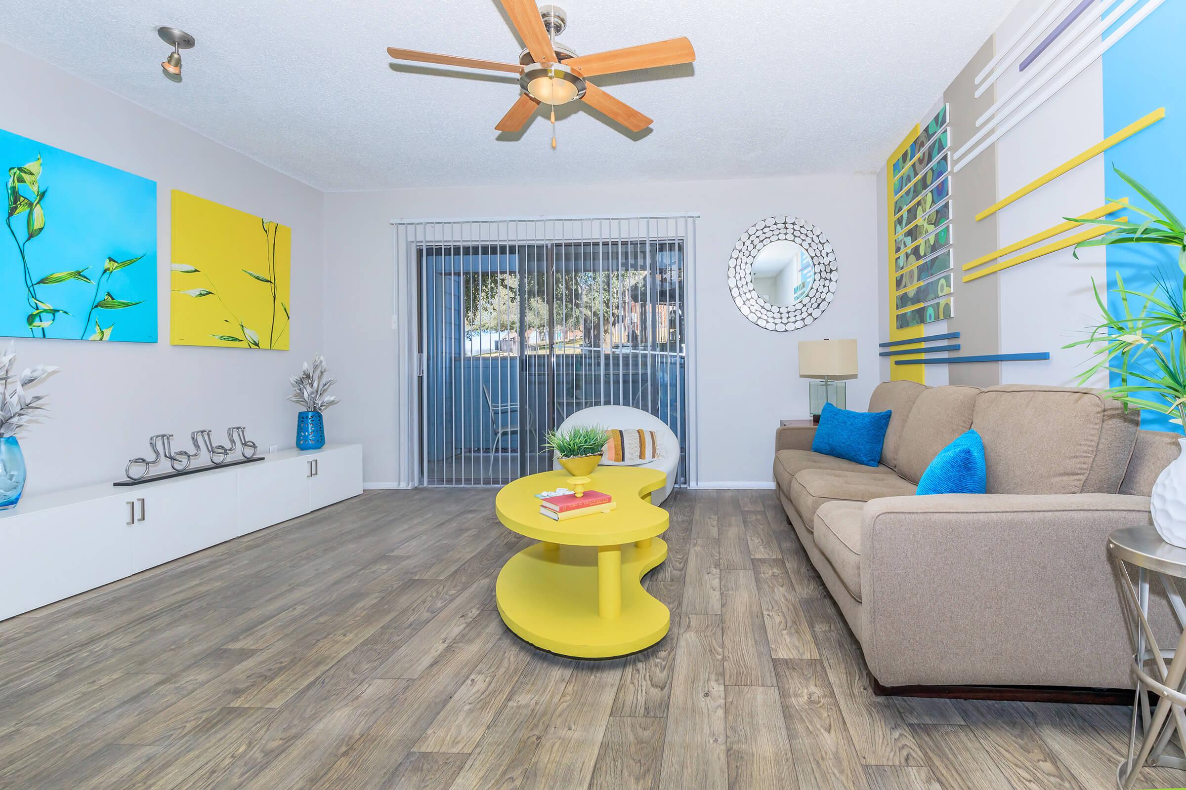 COLORFUL ONE BEDROOM FLOOR PLANS AT CIELO