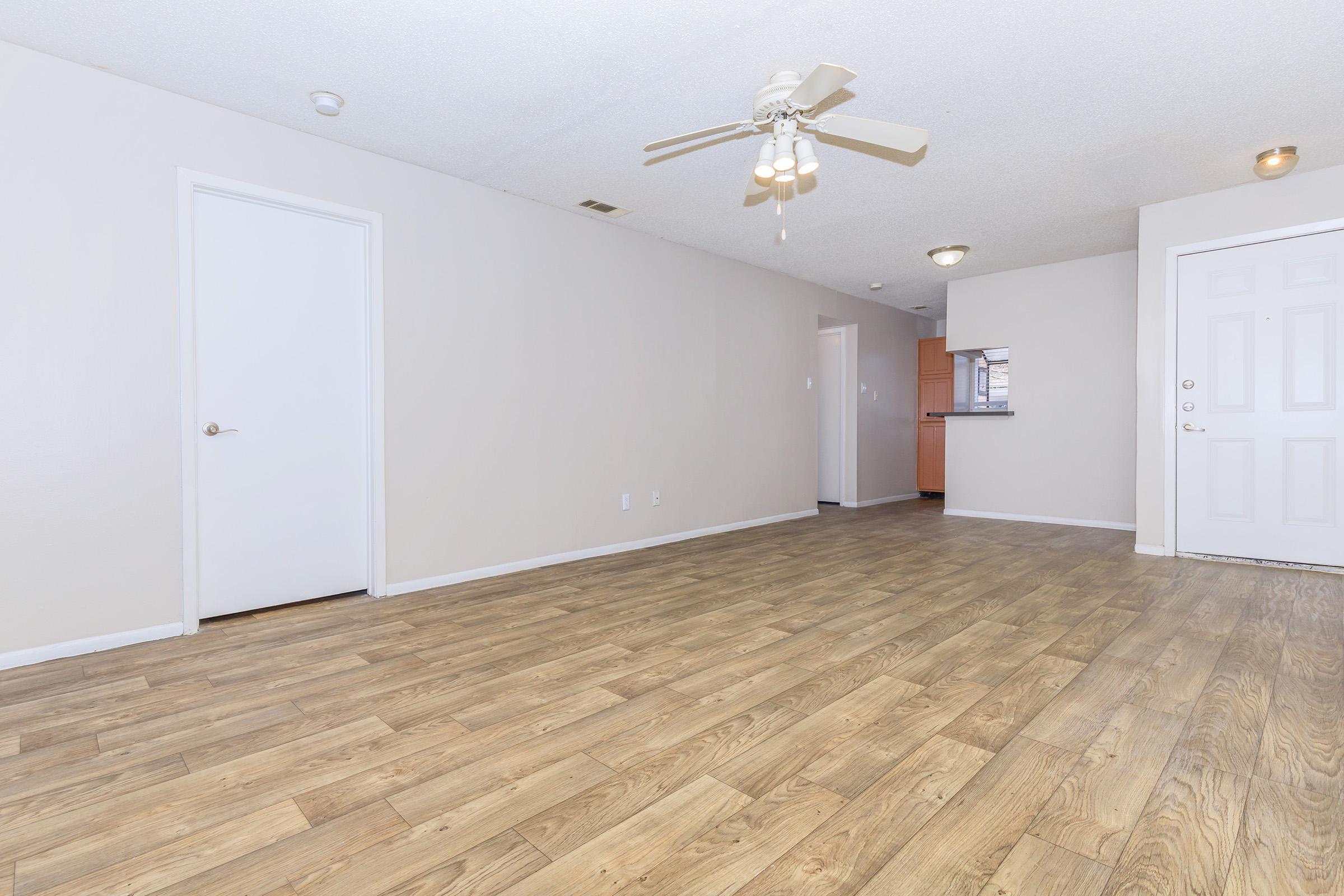 a room with a wooden floor