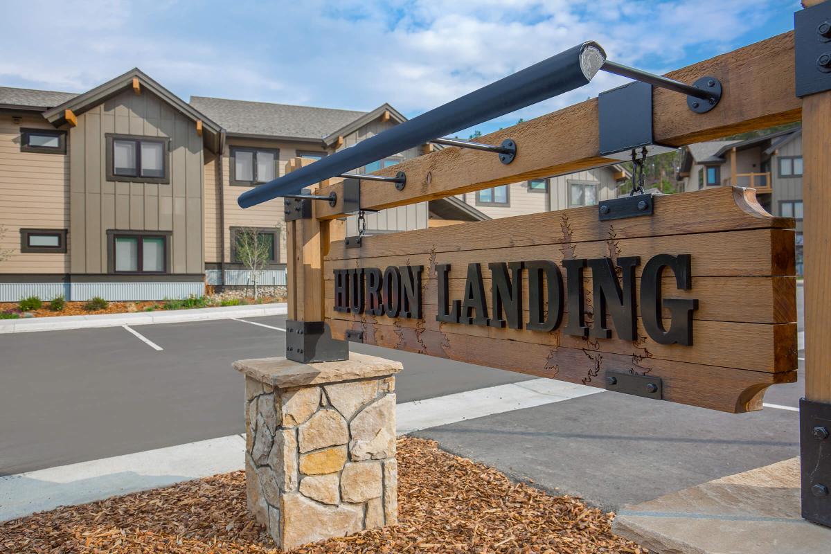 a building with a wooden pole