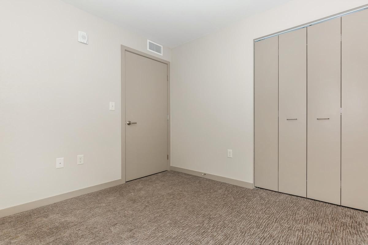 a double door in a room