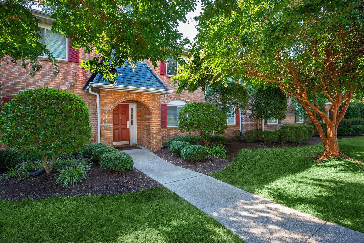 a large lawn in front of a house