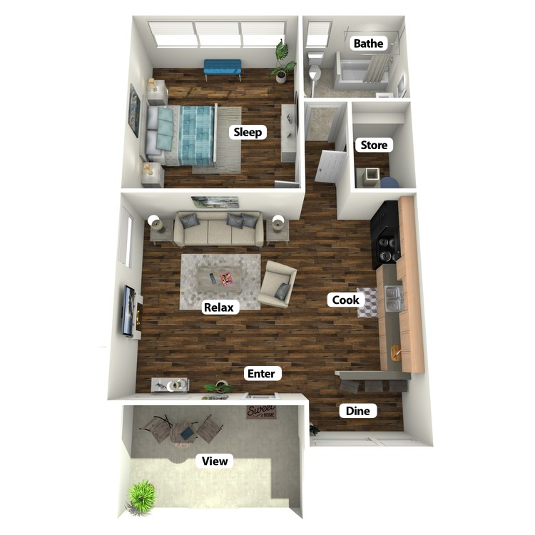 Floor plan image of Pizzi Suite
