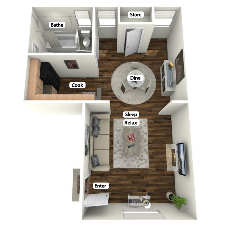 Floor plan image of Theo Studio