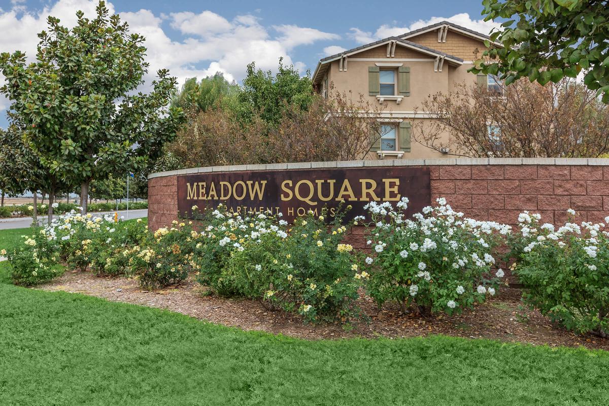 Meadow Square Apartment Homes monument sign