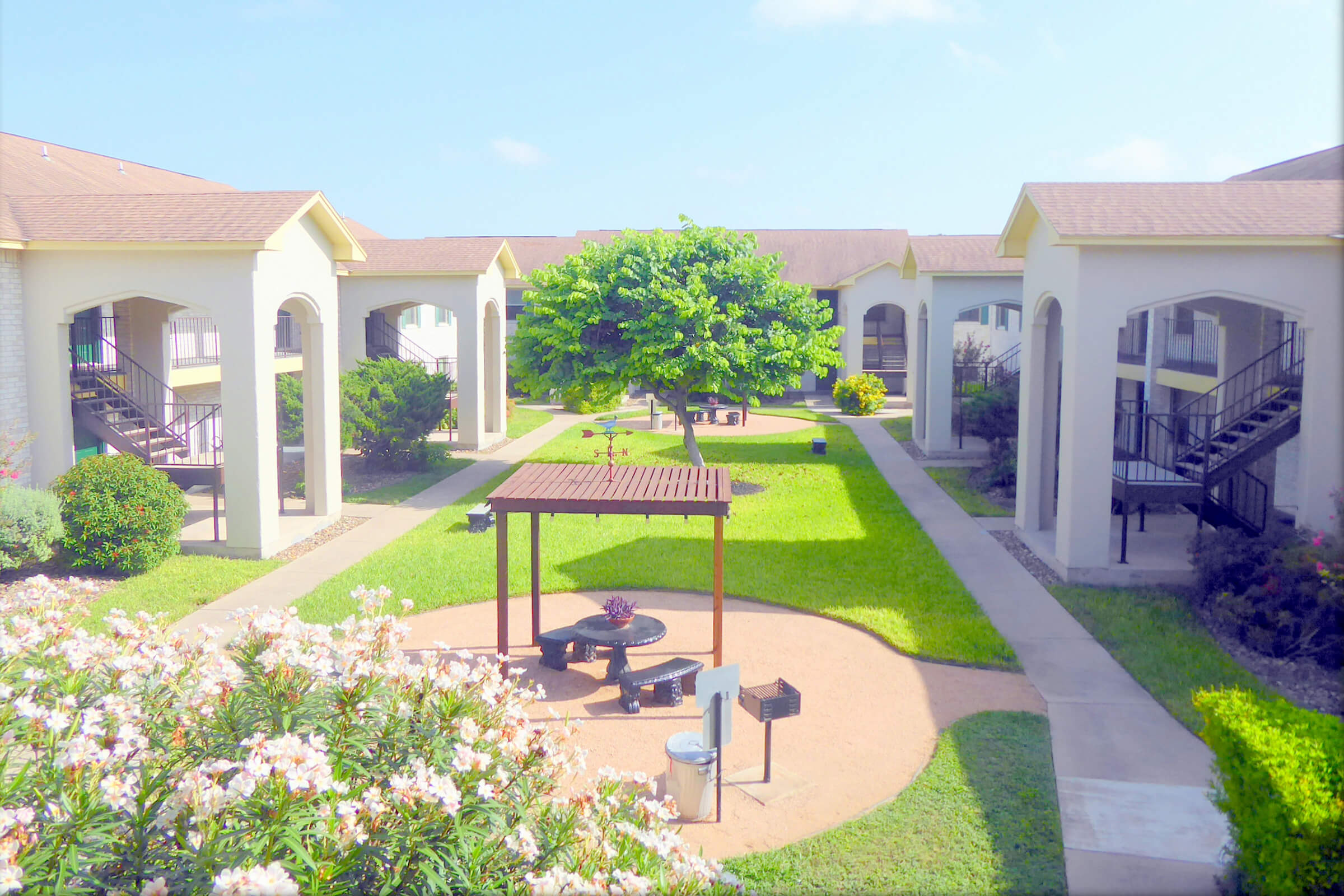 a large lawn in front of a house