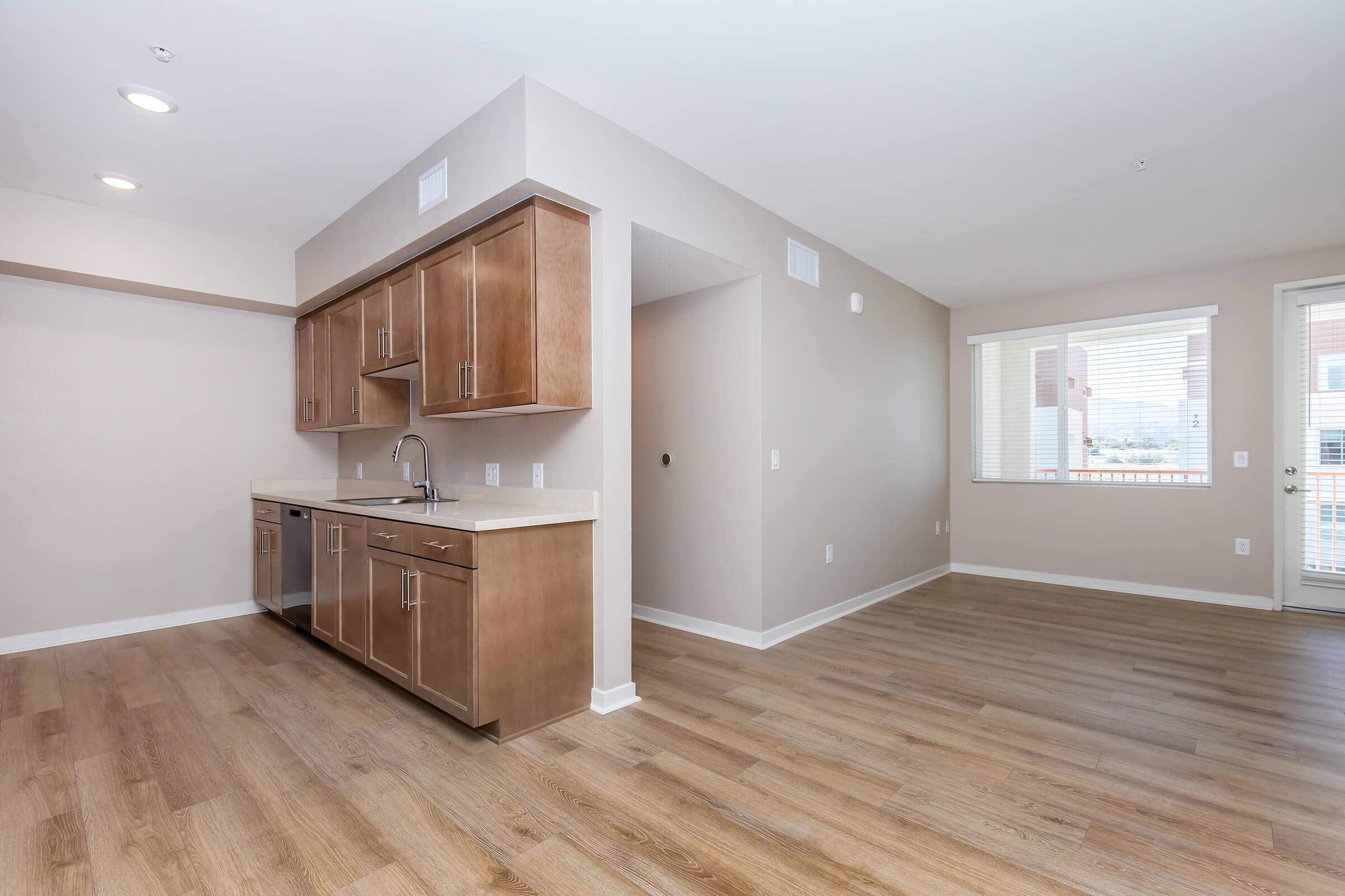 a room with a wooden floor