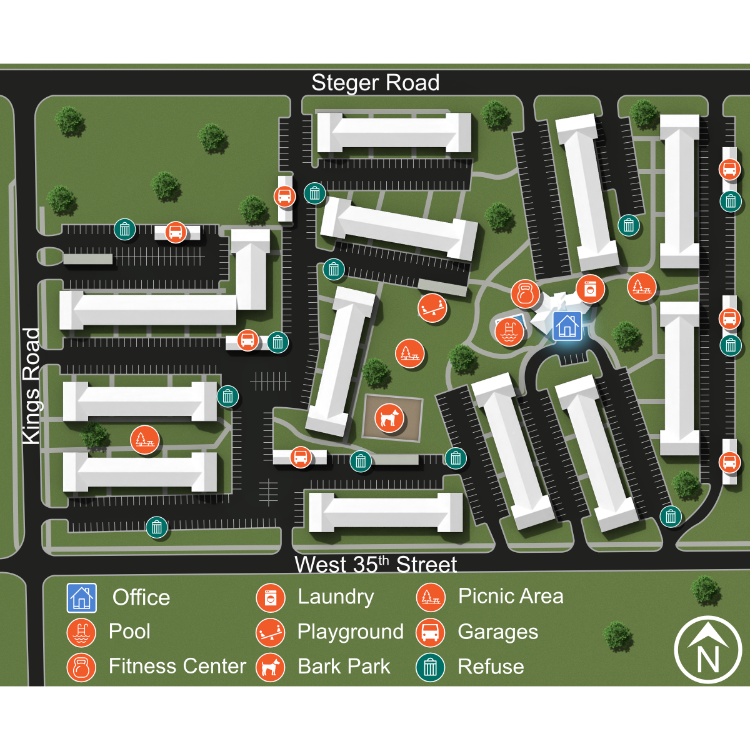 We make every effort to make our website accessible to anybody, especially those with disabilities. If you have question in terms of the relative location of an amenity or apartment home, please give us a call.