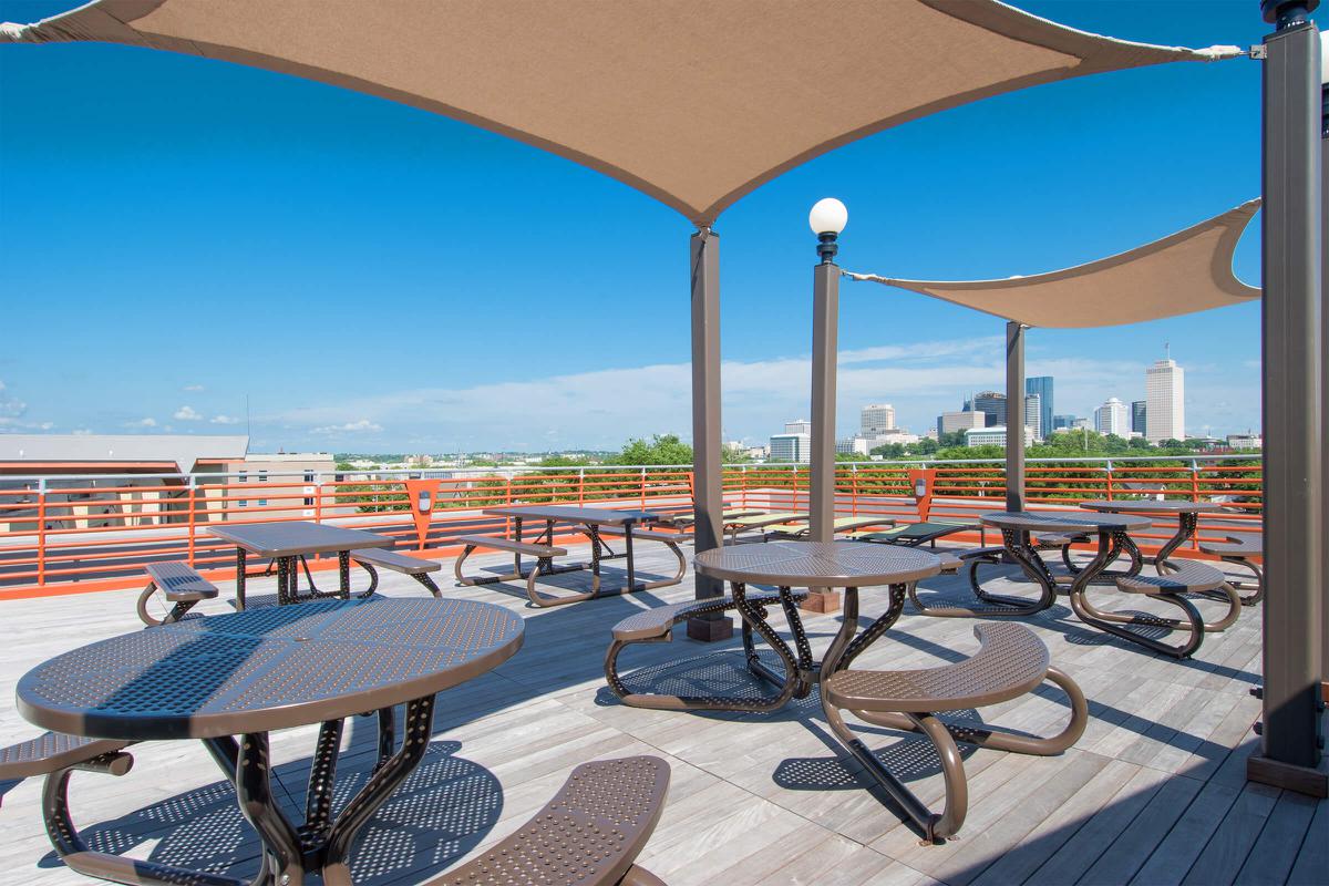 Seating Area on Rooftop Deck