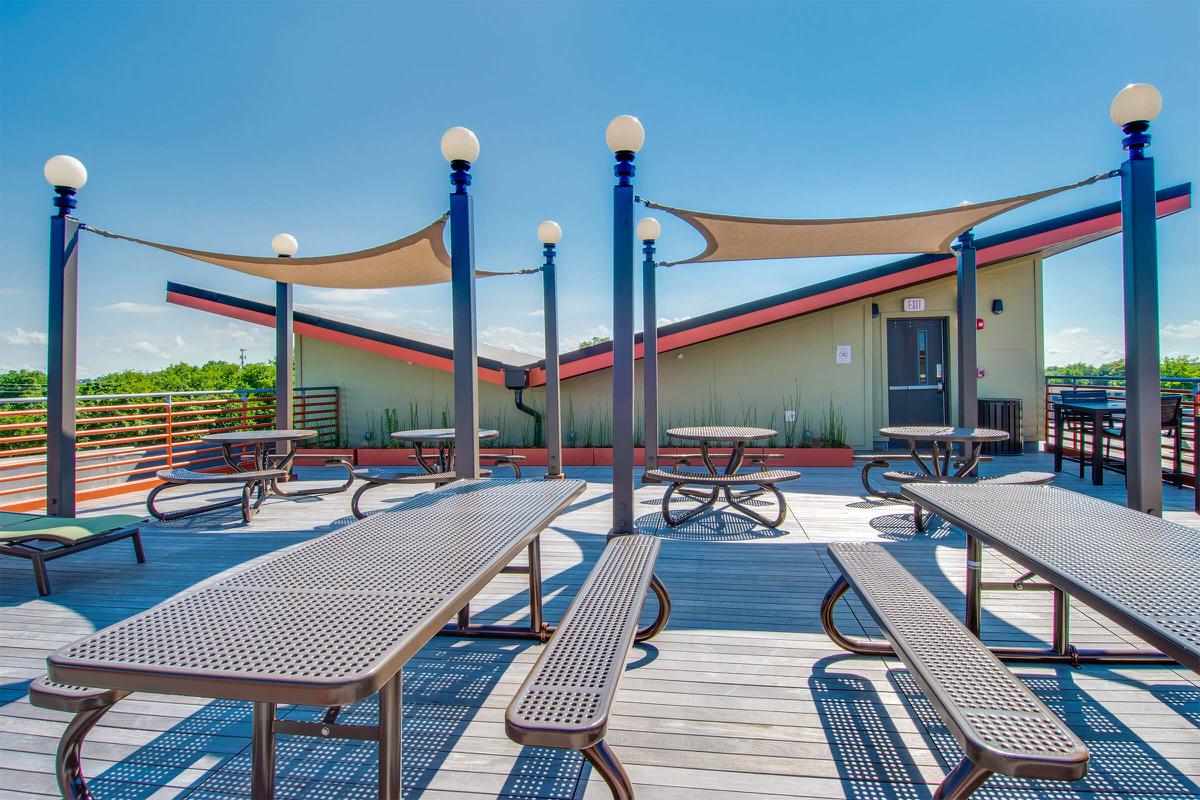 Shaded Rooftop Deck at 10th and Jefferson