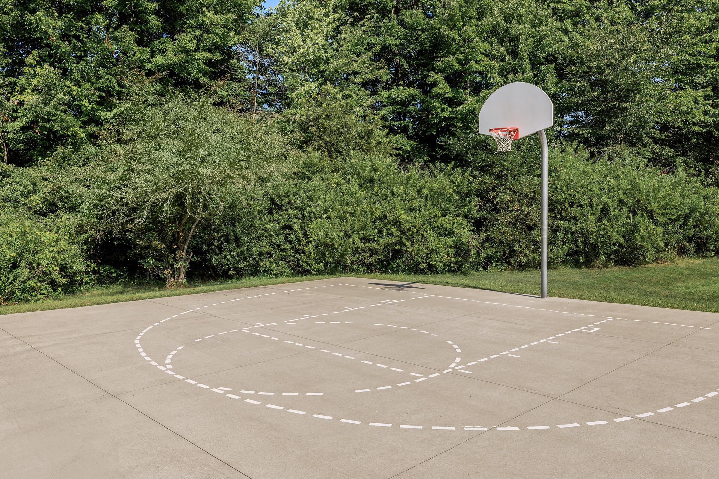 a close up of a basketball court