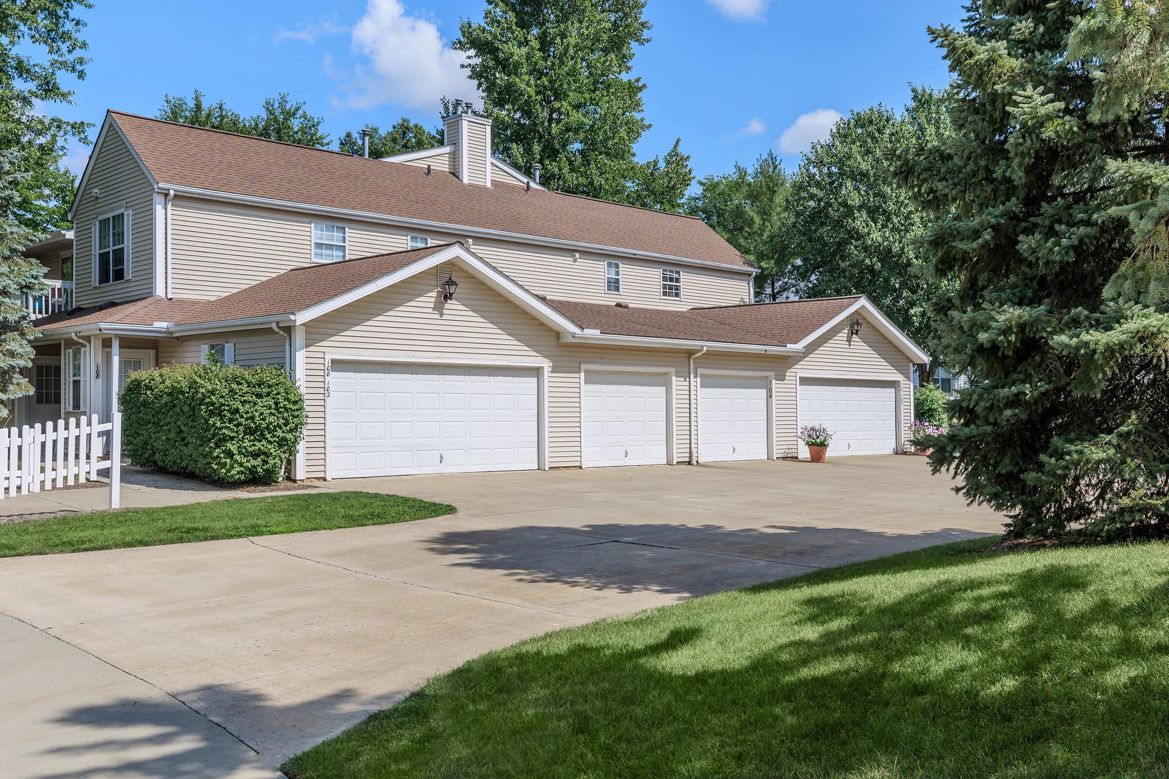 a house with trees in the background