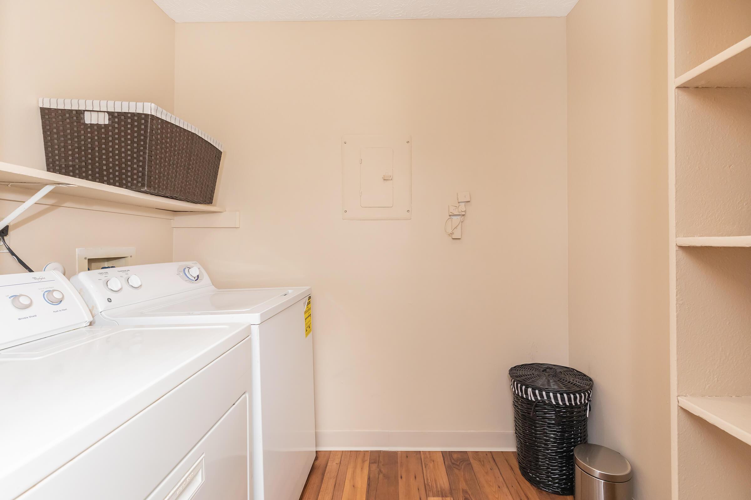 white furniture in a room