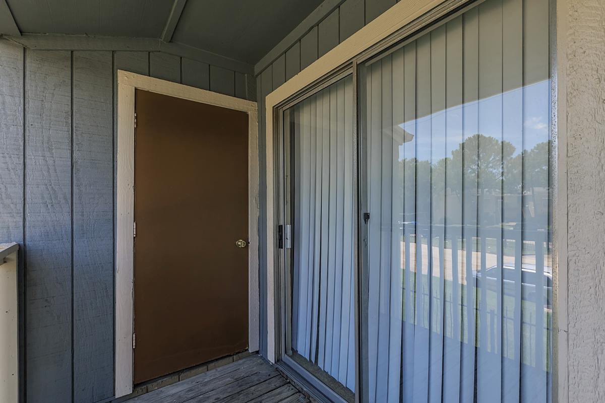 a glass shower door