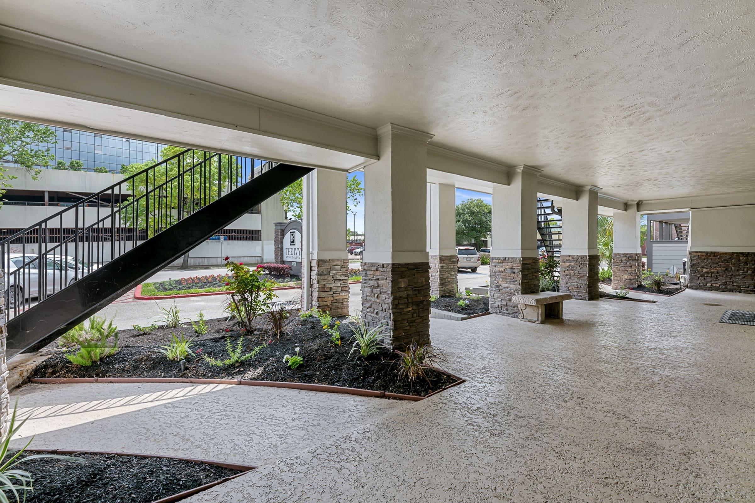 a bridge leading to a building