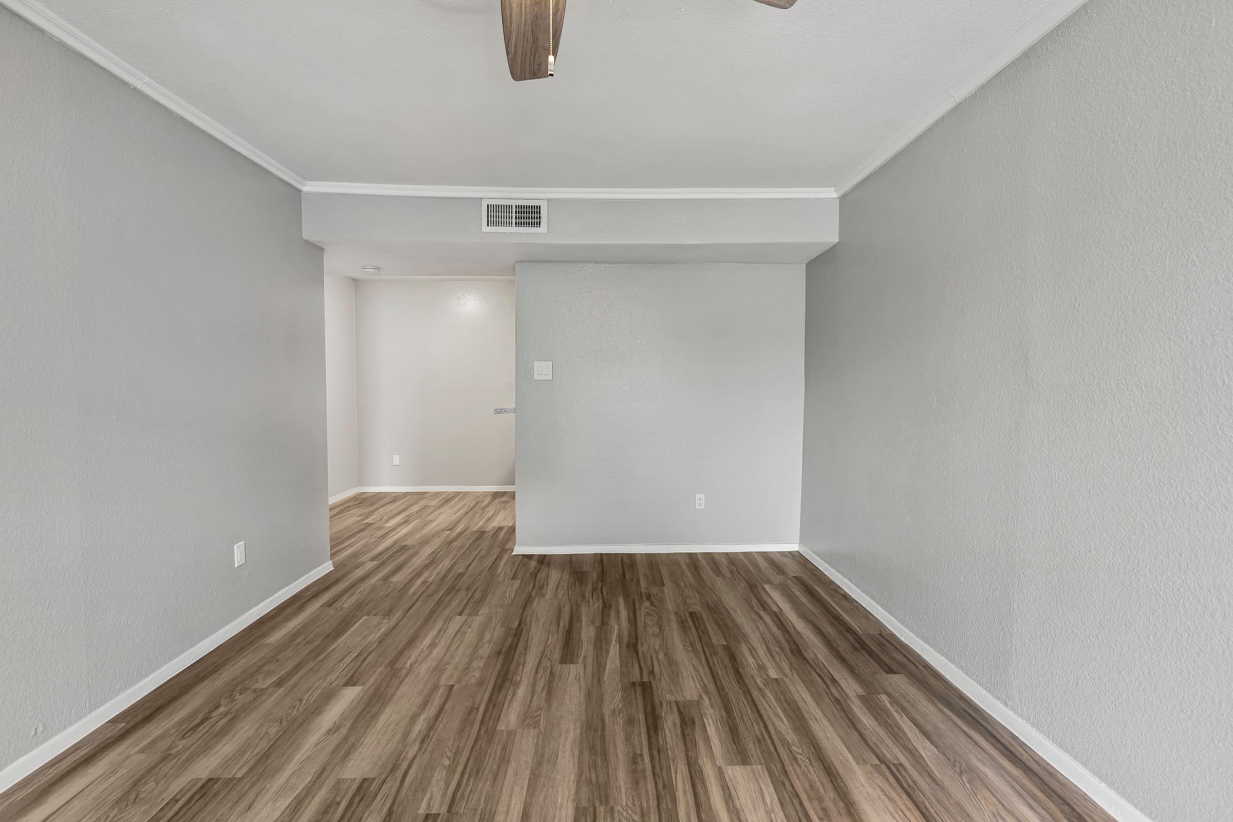 a room with a wooden floor