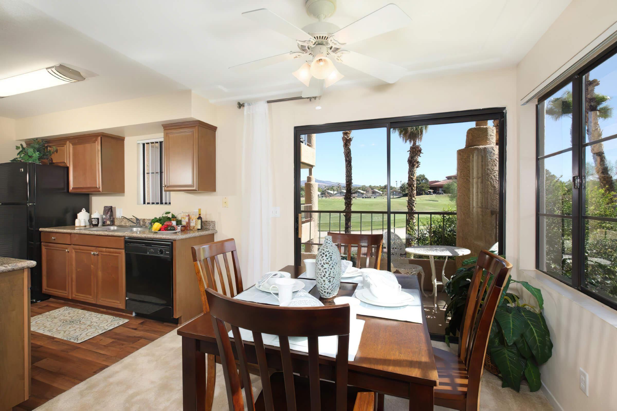 a dining room table