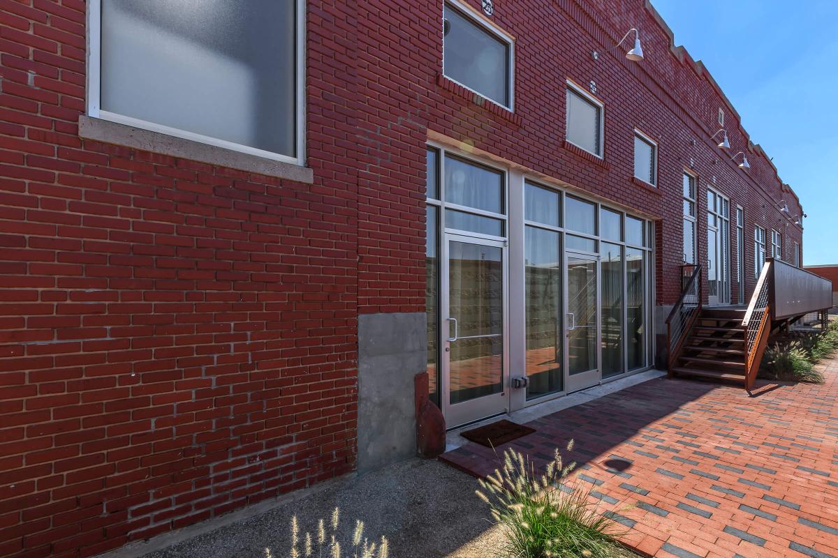 a large red brick building