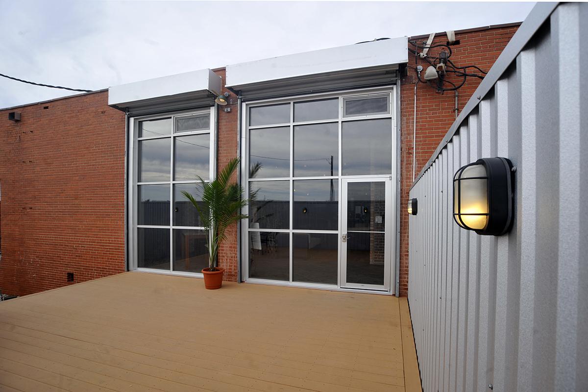 a close up of a brick building