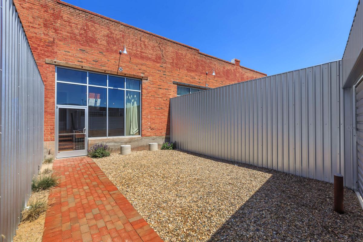 a large red brick building