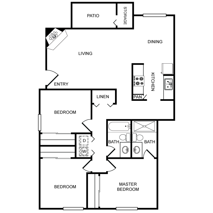 Floor plan image of Redwood