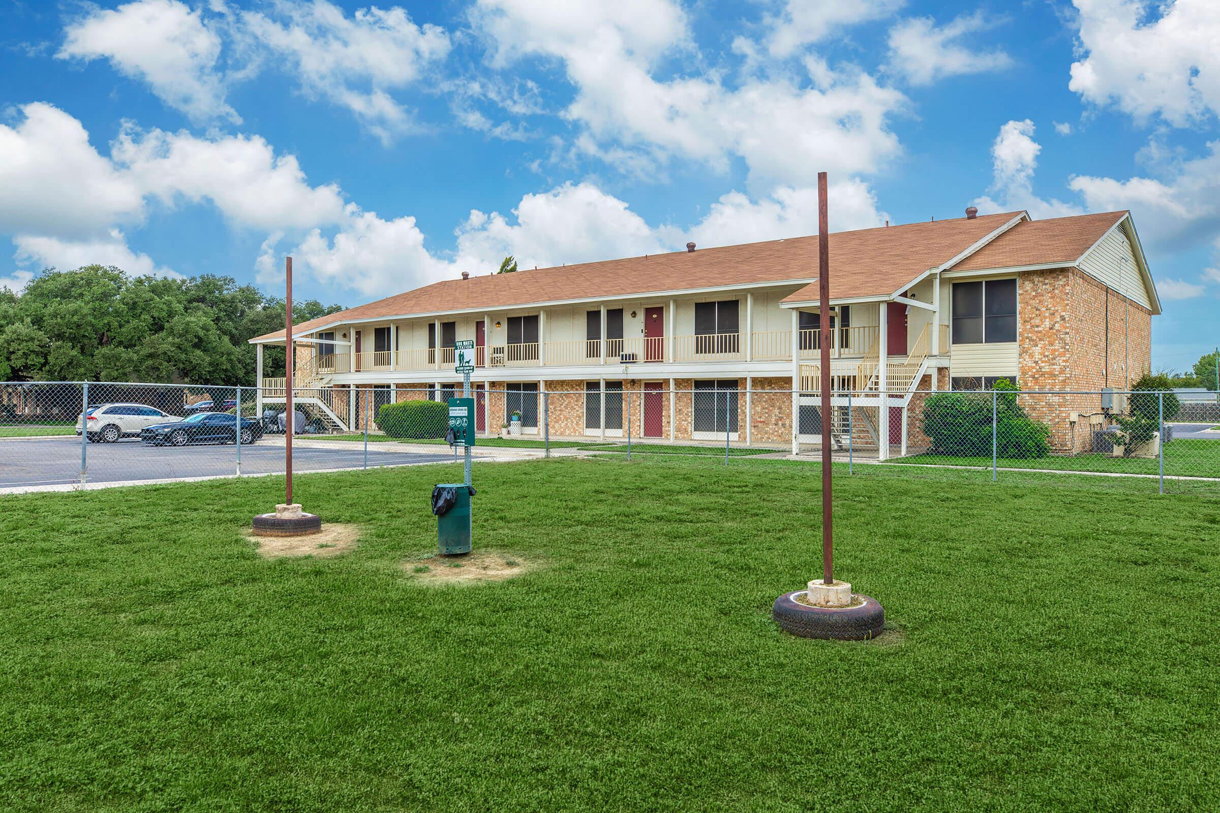 a large lawn in front of a house