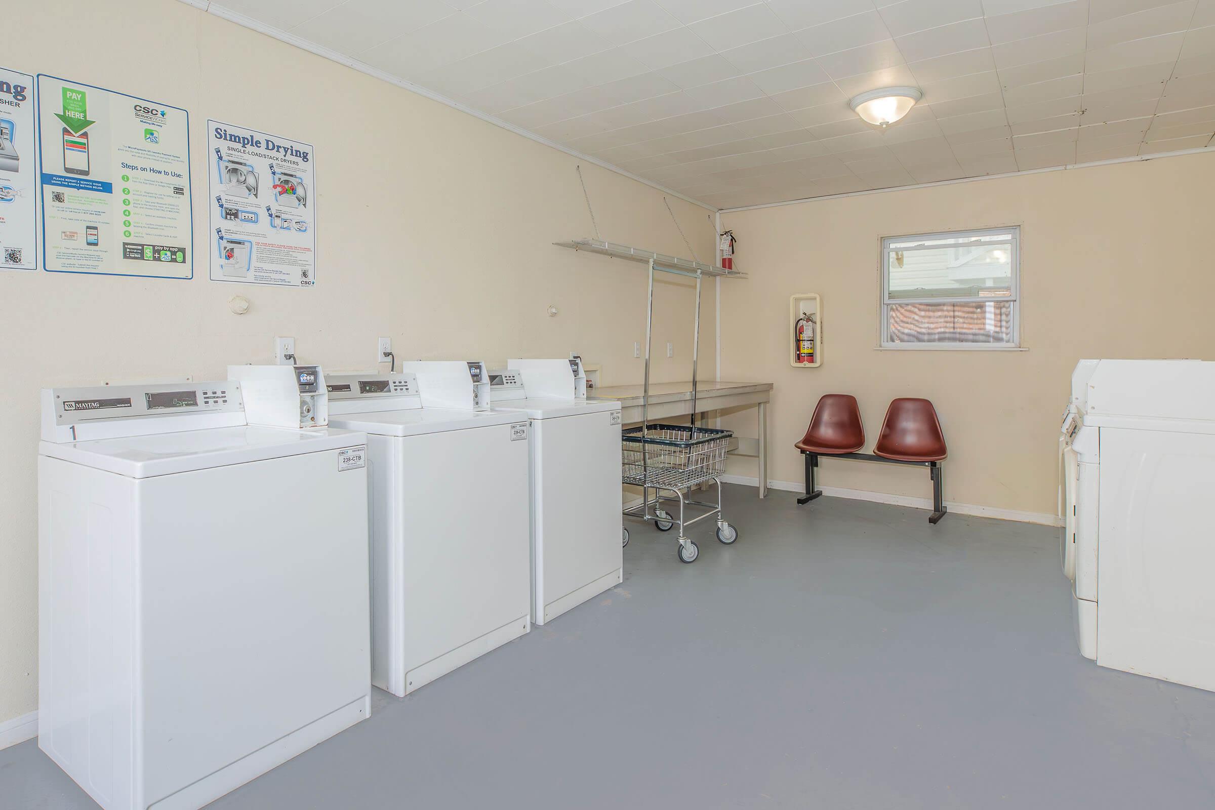 a refrigerator in a room