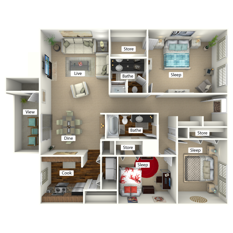 Floor plan image of The Chestnut
