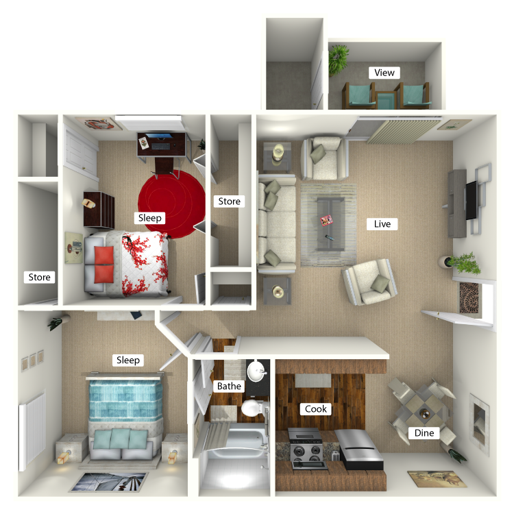 Floor plan image of The Juniper