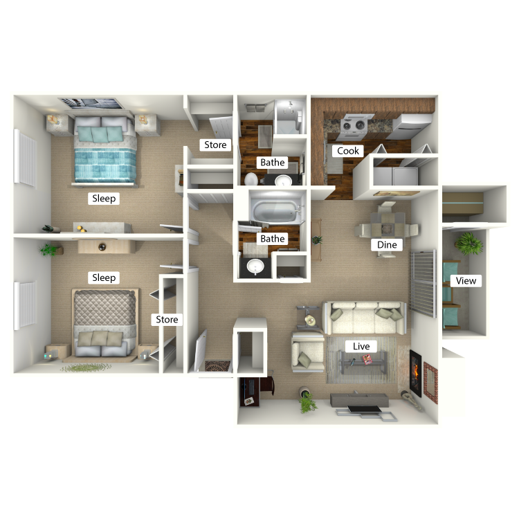 Floor plan image of The Maple