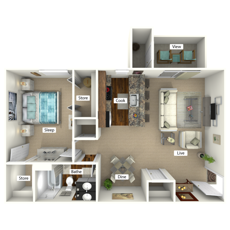 Floor plan image of The Mimosa