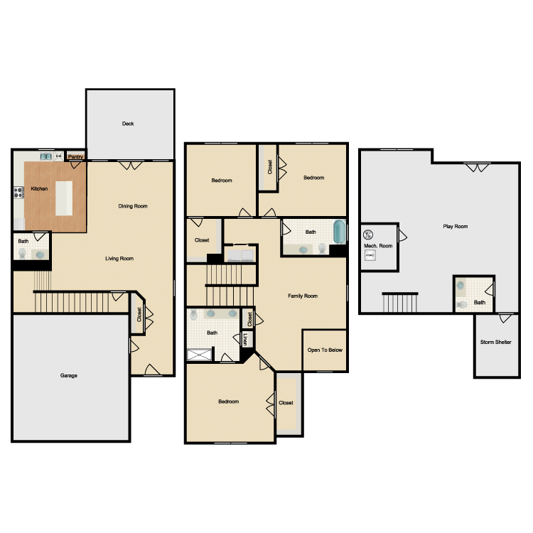 Floor plan image of Townhome