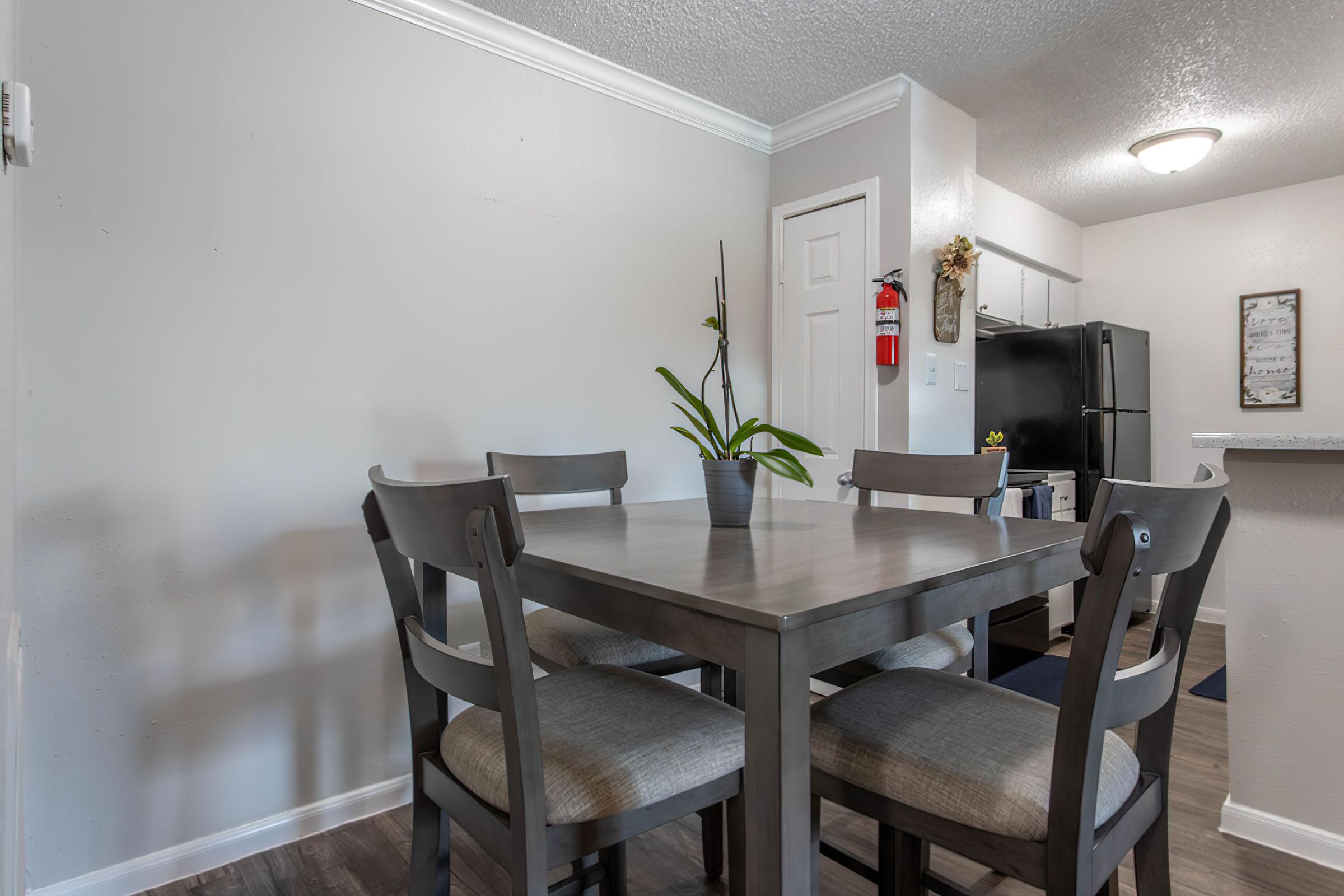 a dining room table